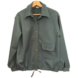 Vintage 70s Country Suburbans Button Down Shirt Retro Utilitarian Minimalist